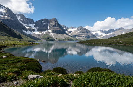 Mountains in Cordillera Blanca, Peru, South Americaの素材