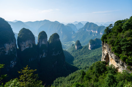 Zhangjiajie City, Hunan Province, Chinaの素材