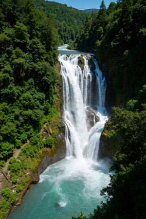 Waterfall in Plitvice Lakes National Park,Croatiaの素材