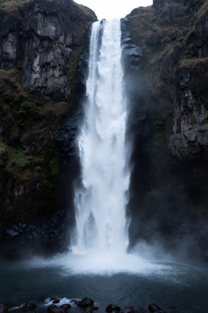 Skogafoss waterfall, Skogafoss National Park, Icelandの素材
