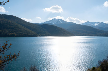 Lake Tekapo, New Zealand. Lake Tekapo is the largest freshwater lake in South Island.の素材