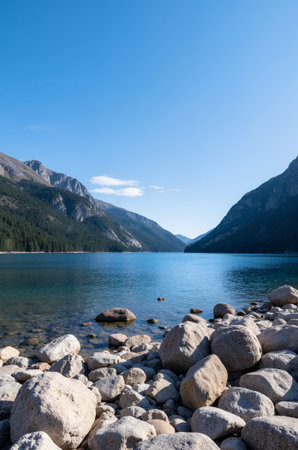 Lake Louise, Banff National Park, Alberta, Canada in summerの素材
