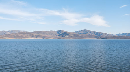 Landscape view of Lake Titicaca, Puno, Peruの素材