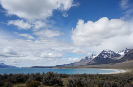 Patagonian landscape, Torres del Paine National Park, Chileの素材