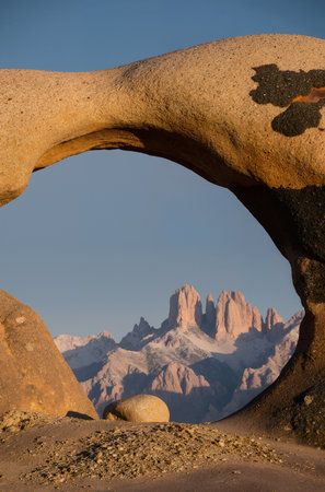 Arches National Park, Utah, USA. The park is located in the southern United States of America.の素材