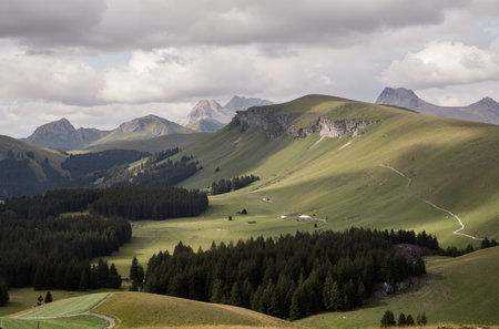 Church in the Dolomites, Val di Funes, Italyの素材