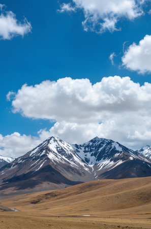 Mountain landscape in Leh Ladakh, Jammu and Kashmir, Indiaの素材