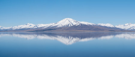Panoramic view of Lake Tekapo with reflection of Mount Cook, New Zealandの素材