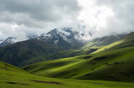Tien Shan mountains, Kyrgyzstan, Dzhuku Valleyの素材