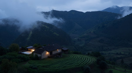 Rice terraces at Sapa, Sapa District, Lao Cai Province, Northwest Vietnamの素材