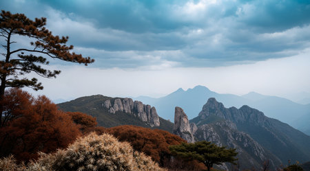 Mount Huangshan, Anhui Province, China landscape sceneryの素材