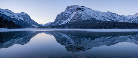 Lake Louise in Banff National Park, Alberta, Canada. Panoramic image.の素材