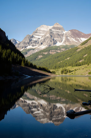 Mountain lake in Glacier National Park,Montana,USA.の素材