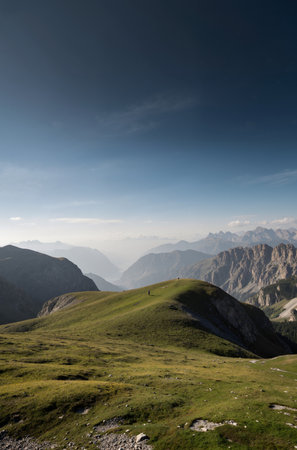 Mountain landscape in Dolomites, South Tyrol, Italyの素材