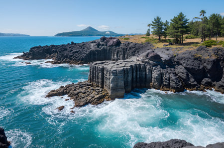 Volcanic Rock Formations in Hawaii Volcanoes National Parkの素材