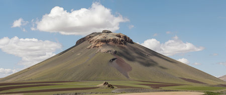Panoramic view of Teide volcano, Tenerife, Canary Islands, Spainの素材