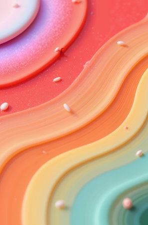 Colorful abstract background of oil paint. Macro photo of oil paintの素材