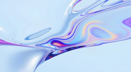 Colorful abstract background of the flowing water. Computer generated graphics.の素材