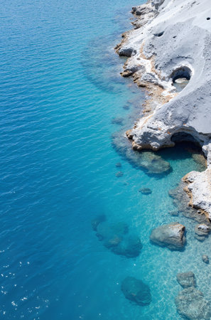 Santorini island in Greece, Cyclades, Aegean seaの素材