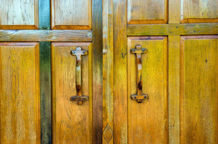 Old wooden door suitable for background and texture.の写真素材