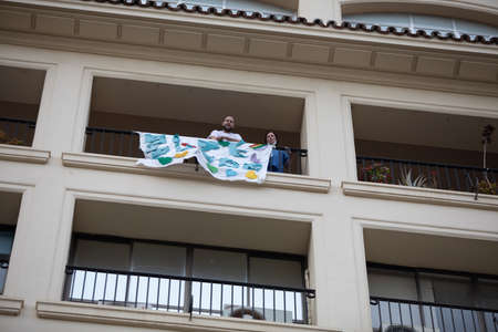 MÃLAGA, SPAIN - APRIL 11, 2020.のeditorial素材