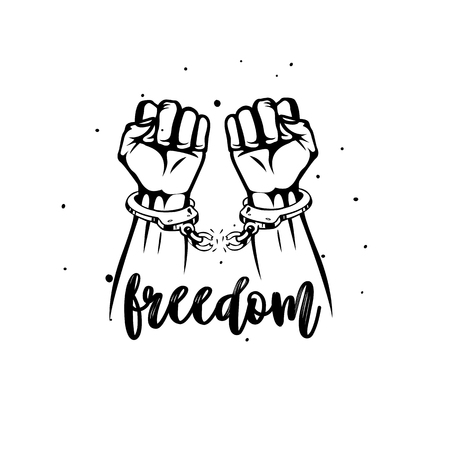 Fist high in protest Vector illustrationのイラスト素材