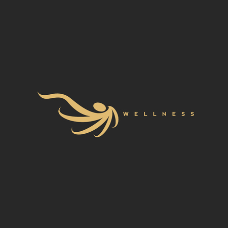 Wellness icon means emotional, spiritual, environmental, occupational, intellectual.のイラスト素材