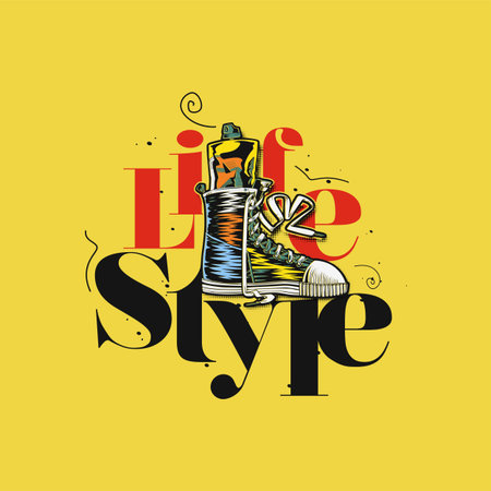 minimal logo of life style vector illustration.のイラスト素材