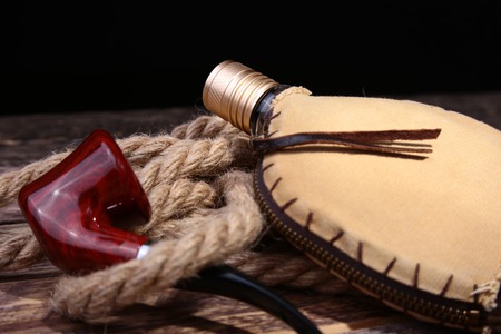 Mens accessories for business and rekreation. A professional studio photograph of mens business accessories. Top view compositionの写真素材