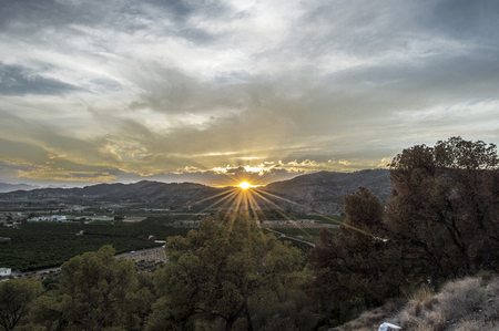 Sunset in Castellonの写真素材