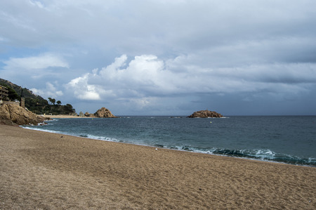 The beach of Tossa de Marの写真素材