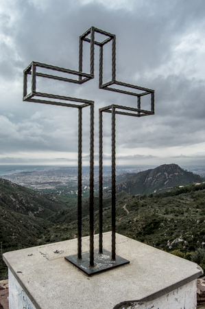 Cross and views castellonの写真素材