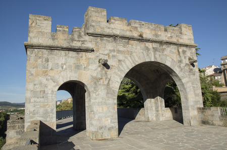 Camino de Santiago Zubiri to Pamplonaの写真素材