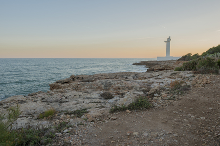 The sierra de irta in alcocebre, Castellonの写真素材