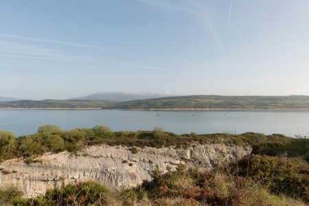 The reservoir of Reinosa in the province of Cantabria