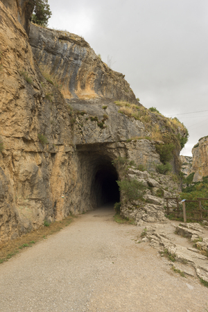 Greenway of irati in the mouth of lumbier, Navarraの写真素材