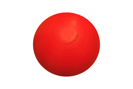 Drawing of a rubber ball of a red color in vector formatのイラスト素材