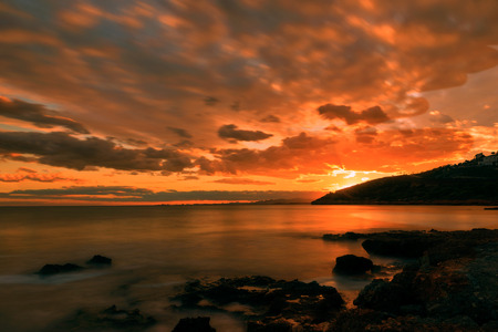 The renega in Oropesa del Mar, Castellon, Spainの写真素材