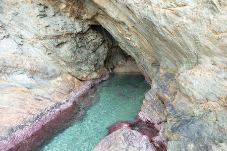 The cove sa tuna in Begur, Costa brava, Girona, Cataloniaの写真素材