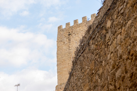 The town of Peratallada in the province of Girona, Cataloniaの写真素材