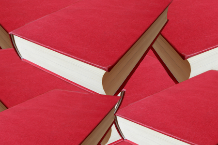 The cover of a red book lying down for graphic resourceの写真素材