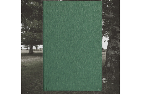 A closed book to write on a beautiful backgroundの写真素材