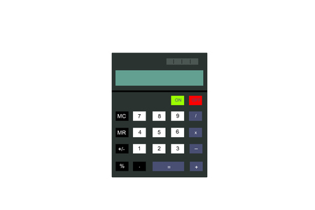 Illustration of a simple brown calculator without numbersの写真素材