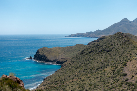 The coast in the blacks of almeria, Spainの写真素材