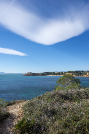 Views of the coast of Ametlla on the Costa Daurada, Tarragonaの写真素材