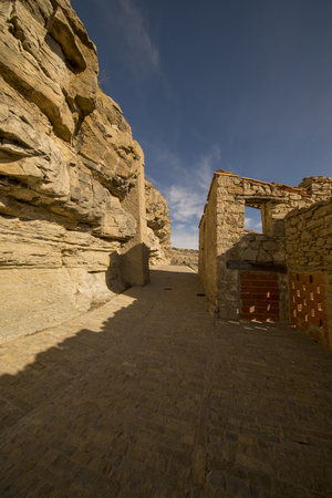 The village of Ares del Maestre in the province of Castellon, Spainの写真素材