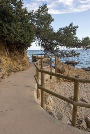 Cala de Sant Francesc in Blanes, Costa Brava, Spainの写真素材