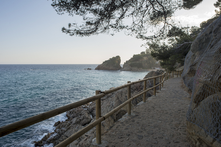Cala de Sant Francesc in Blanes, Costa Brava, Spainの写真素材