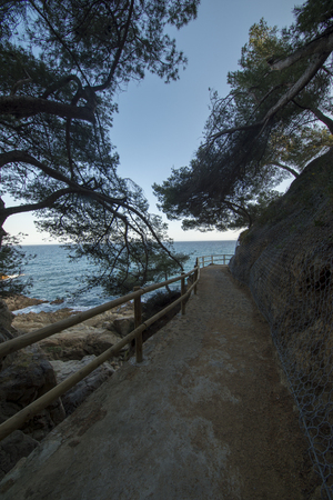 Cala de Sant Francesc in Blanes, Costa Brava, Spainの写真素材