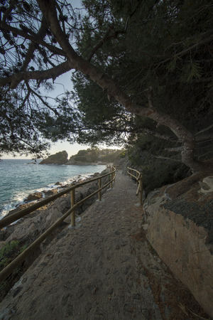 Cala de Sant Francesc in Blanes, Costa Brava, Spainの写真素材